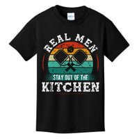 Real M.E.N Stay Out Of The Kitchen Pickleball Kids T-Shirt