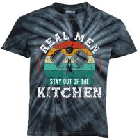 Real M.E.N Stay Out Of The Kitchen Pickleball Kids Tie-Dye T-Shirt