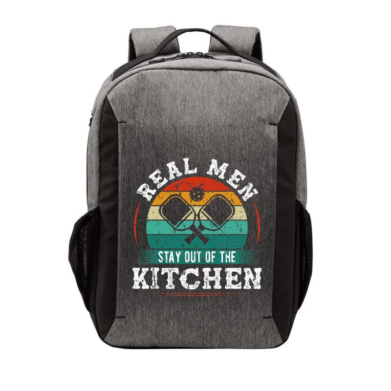Real M.E.N Stay Out Of The Kitchen Pickleball Vector Backpack