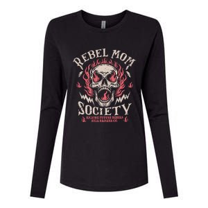 Rebel Mom Society Womens Cotton Relaxed Long Sleeve T-Shirt