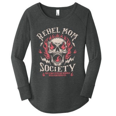 Rebel Mom Society Women's Perfect Tri Tunic Long Sleeve Shirt