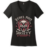 Rebel Mom Society Women's V-Neck T-Shirt