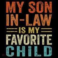 Retro My Son In Law Is My Favorite Child Magnet
