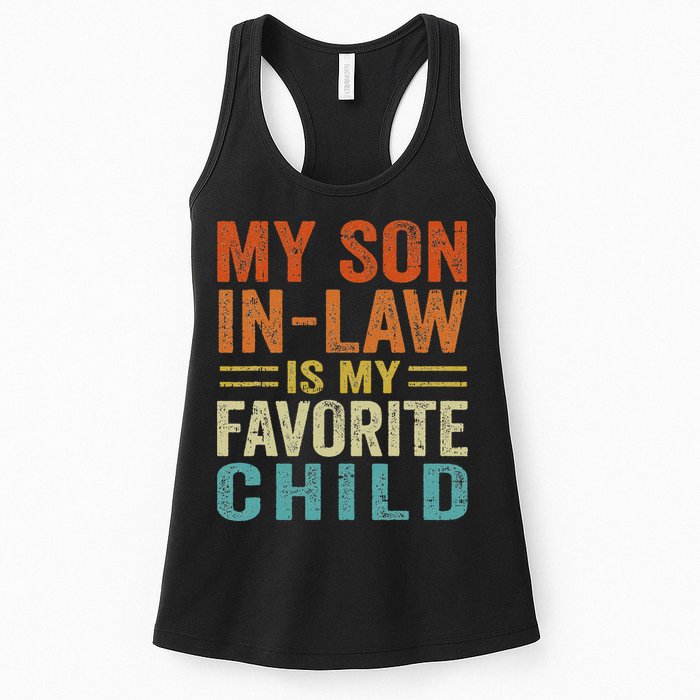 Retro My Son In Law Is My Favorite Child Womens Tank Top