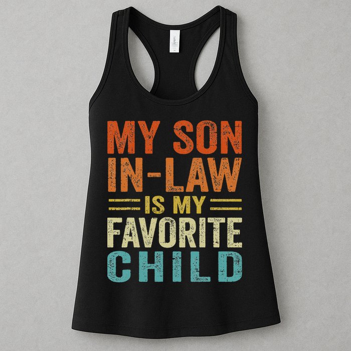 Retro My Son In Law Is My Favorite Child Womens Tank Top