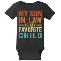 Retro My Son In Law Is My Favorite Child Baby Bodysuit