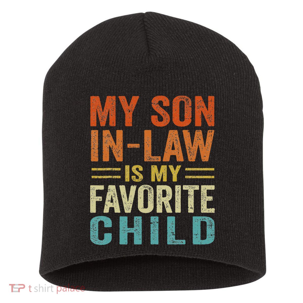 Retro My Son In Law Is My Favorite Child Short Acrylic Beanie