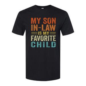 Retro My Son In Law Is My Favorite Child Softstyle CVC T-Shirt