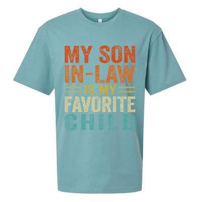 Retro My Son In Law Is My Favorite Child Sueded Cloud Jersey T-Shirt