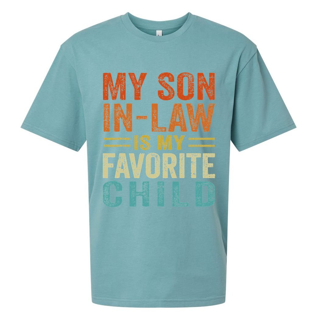 Retro My Son In Law Is My Favorite Child Sueded Cloud Jersey T-Shirt