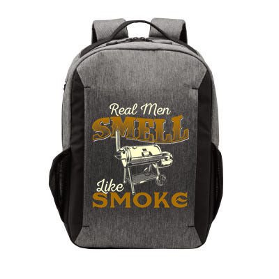 Real Men Smell Like Smoke Pitmaster BBQ Smoker Grilling Vector Backpack