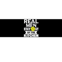 Real Men Stay Out Of The Kitchen Funny Pickleball Paddleball Bumper Sticker