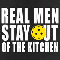 Real Men Stay Out Of The Kitchen Pickle Ball Adult Drive Performance Visor