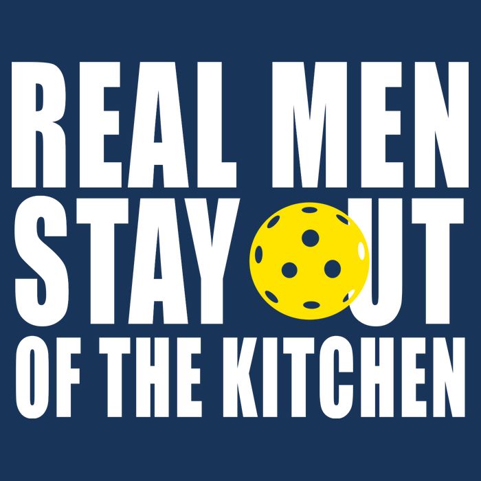 Real Men Stay Out Of The Kitchen Pickle Ball Cool Comfort Performance Bucket Hat