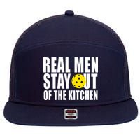 Real Men Stay Out Of The Kitchen Pickle Ball 7 Panel Mesh Trucker Snapback Hat
