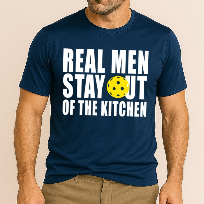 Real Men Stay Out Of The Kitchen Pickle Ball Cooling Performance Crew T-Shirt
