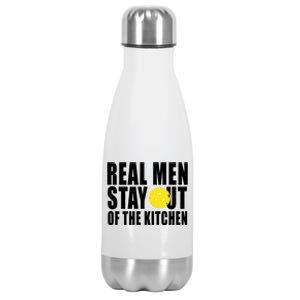 Real Men Stay Out Of The Kitchen Pickle Ball Stainless Steel Insulated Water Bottle