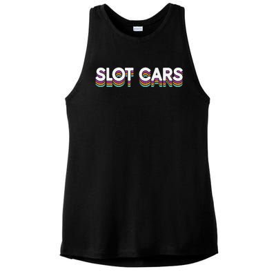 Retro Minicar Slot Car Rc Car Model Sportsman Slotcar Ladies PosiCharge Tri-Blend Wicking Tank