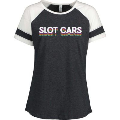 Retro Minicar Slot Car Rc Car Model Sportsman Slotcar Enza Ladies Jersey Colorblock Tee