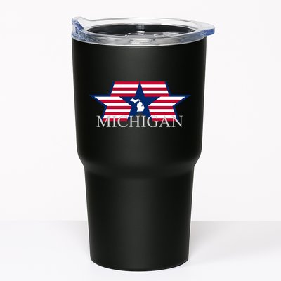 Retro Michigan Star Map Tumbler