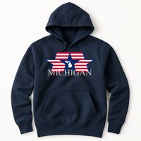 Retro Michigan Star Map Hoodie
