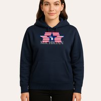 Retro Michigan Star Map Hoodie