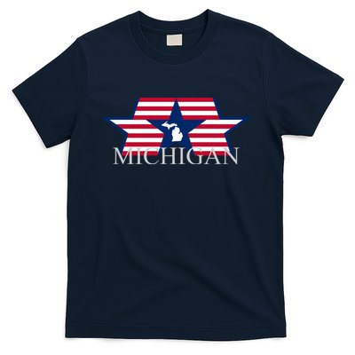 Retro Michigan Star Map T-Shirt