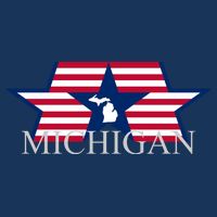 Retro Michigan Star Map 16 in Basic Backpack