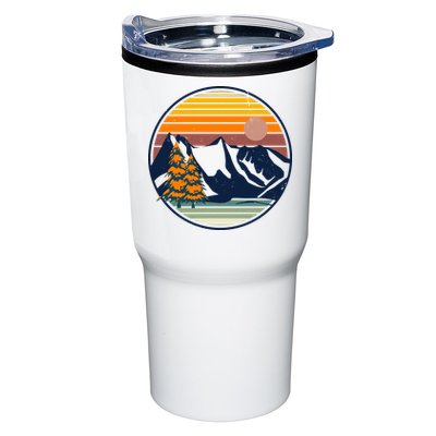 Retro Mountain Sunset Nature Tumbler