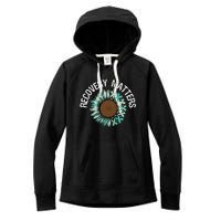 Recovery Matters Sobriety Anniversary Sober AA NA Women's Fleece Hoodie