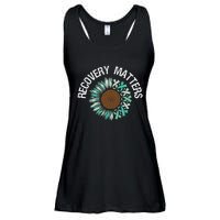 Recovery Matters Sobriety Anniversary Sober AA NA Ladies Essential Flowy Tank