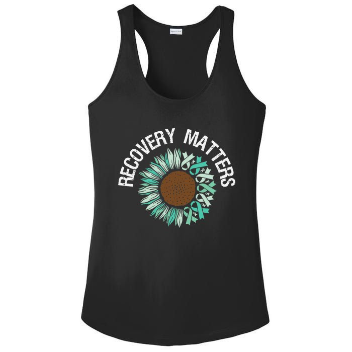 Recovery Matters Sobriety Anniversary Sober AA NA Ladies PosiCharge Competitor Racerback Tank