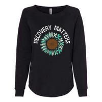 Recovery Matters Sobriety Anniversary Sober AA NA Womens California Wash Sweatshirt