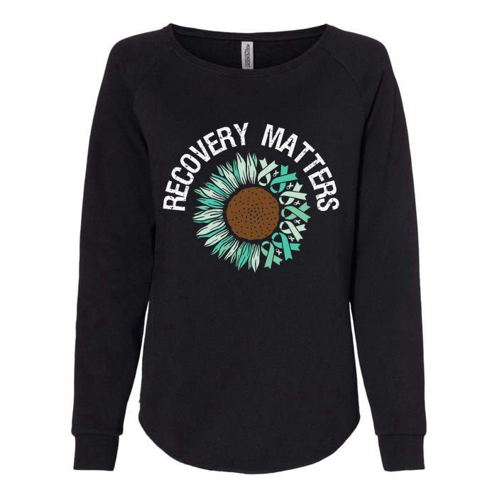 Recovery Matters Sobriety Anniversary Sober AA NA Womens California Wash Sweatshirt