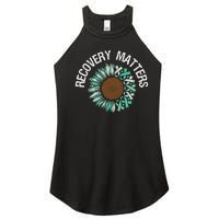 Recovery Matters Sobriety Anniversary Sober AA NA Women's Perfect Tri Rocker Tank