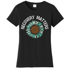 Recovery Matters Sobriety Anniversary Sober AA NA Women's T-Shirt