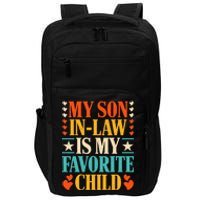 Retro My Son In Law Is My Favorite Child Funny Family Humor Impact Tech Backpack