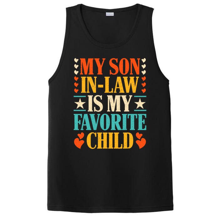 Retro My Son In Law Is My Favorite Child Funny Family Humor PosiCharge Competitor Tank