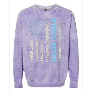 Recovery Matters Sobriety Anniversary Sober AA NA Colorblast Crewneck Sweatshirt