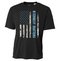 Recovery Matters Sobriety Anniversary Sober AA NA Cooling Performance Crew T-Shirt