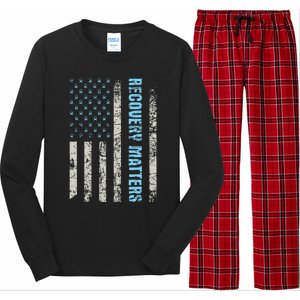 Recovery Matters Sobriety Anniversary Sober AA NA Long Sleeve Pajama Set