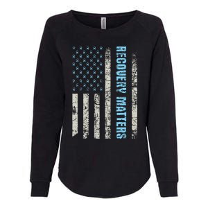 Recovery Matters Sobriety Anniversary Sober AA NA Womens California Wash Sweatshirt