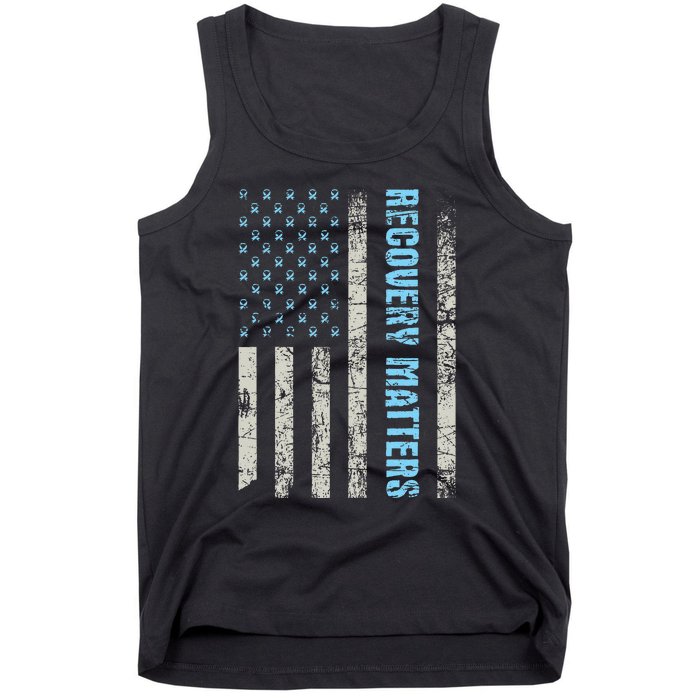 Recovery Matters Sobriety Anniversary Sober AA NA Tank Top