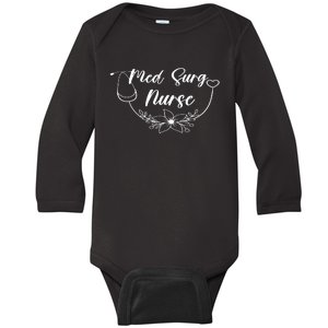 Retro Medical Surgical Nursing Gift Baby Long Sleeve Bodysuit