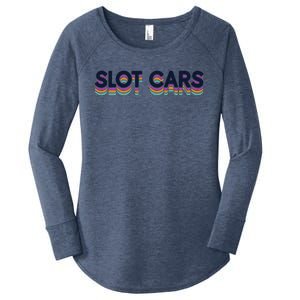 Retro Minicar Slot Car Rc Car Model Sportsman Slotcar Women's Perfect Tri Tunic Long Sleeve Shirt