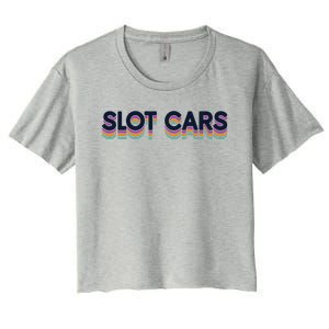 Retro Minicar Slot Car Rc Car Model Sportsman Slotcar Women's Crop Top Tee