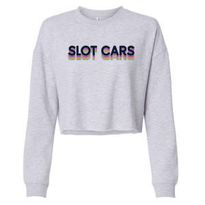 Retro Minicar Slot Car Rc Car Model Sportsman Slotcar Cropped Pullover Crew