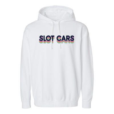 Retro Minicar Slot Car Rc Car Model Sportsman Slotcar Garment-Dyed Fleece Hoodie