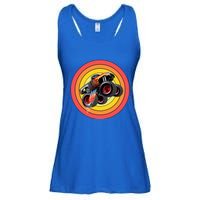 Retro Monster Truck Show Gift Vintage Monster Trucks Gift Ladies Essential Flowy Tank