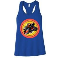 Retro Monster Truck Show Gift Vintage Monster Trucks Gift Women's Racerback Tank